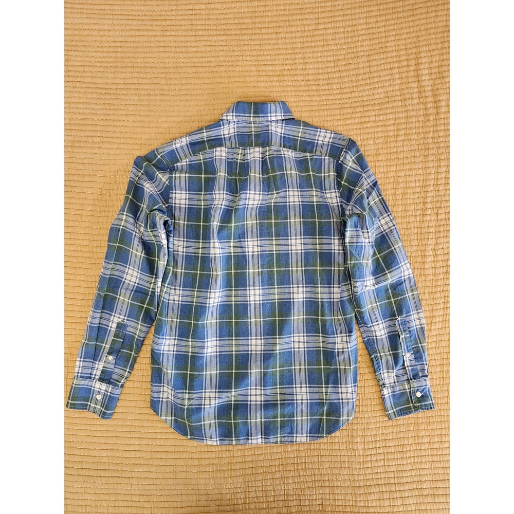 J.Crew Secret Wash Organic‎ Cotton Plaid Shirt Button Down Preppy Mens S - Picture 2 of 7